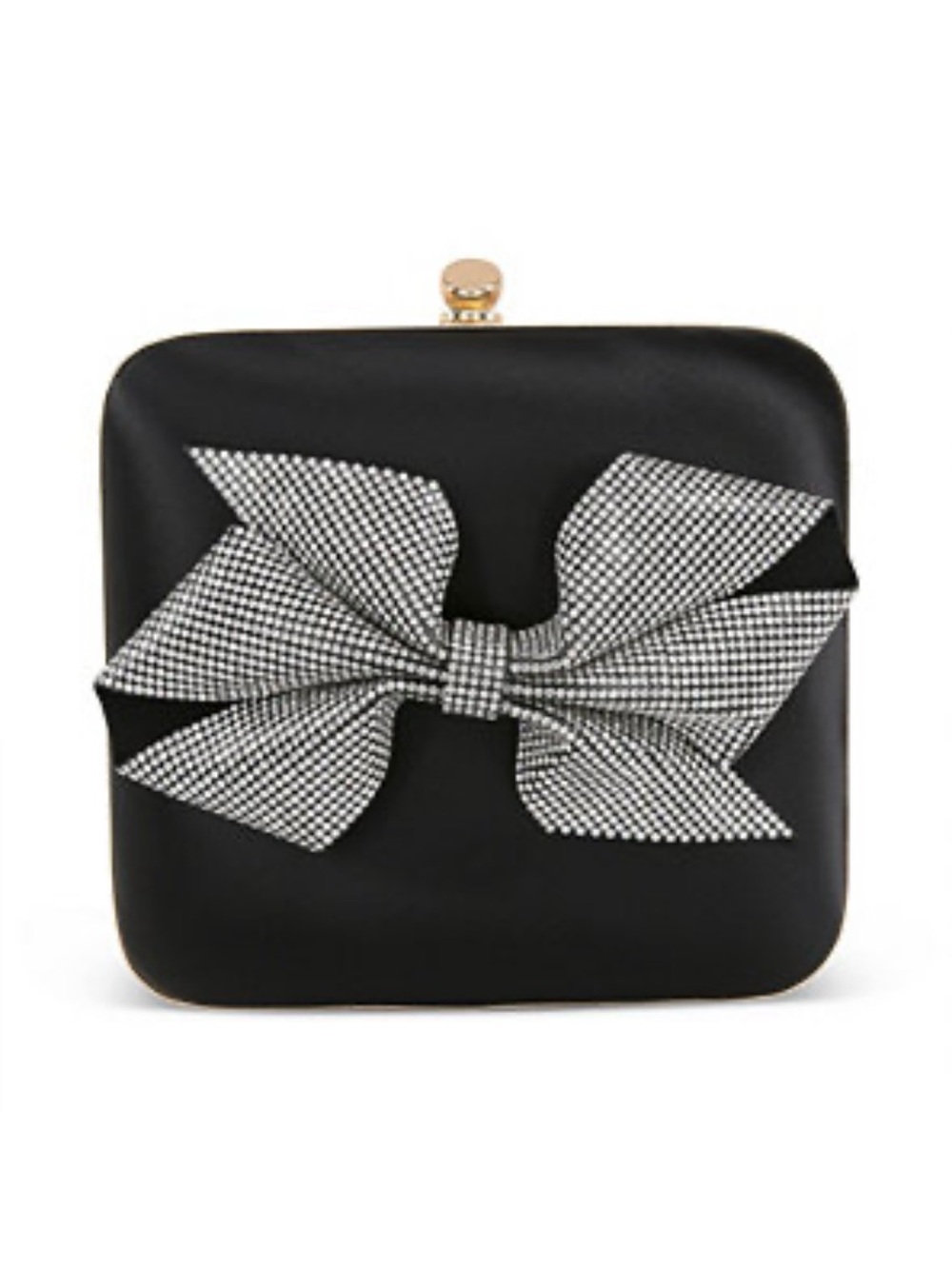 Jewel Badgley Mischka Blakely Structured Bow Square Minaudiere Bag
